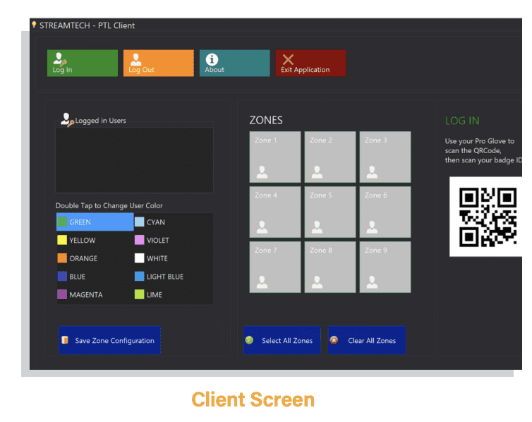 Pick-to-light picking system interface