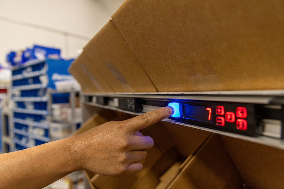A warehouse control system