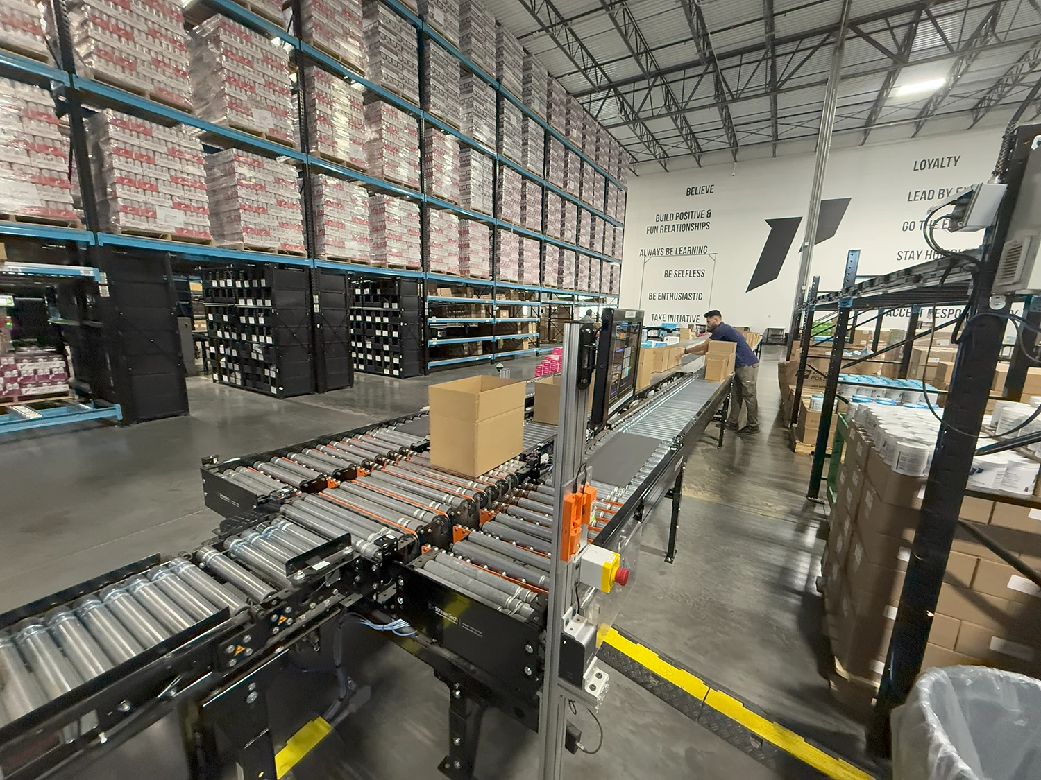 Packages going througha fulfillment system