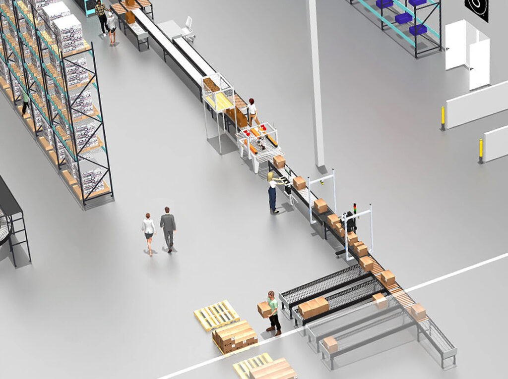 An ecommerce centralized void fill & carton sealer