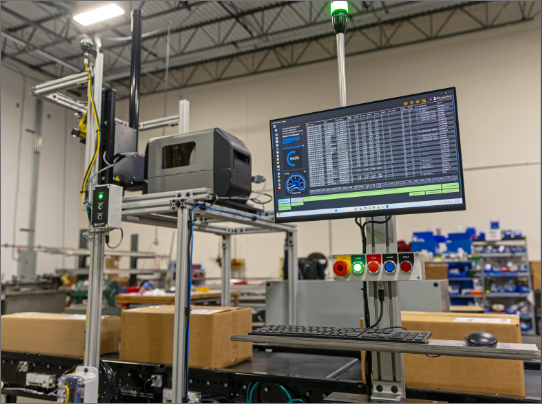 Warehouse management software panel