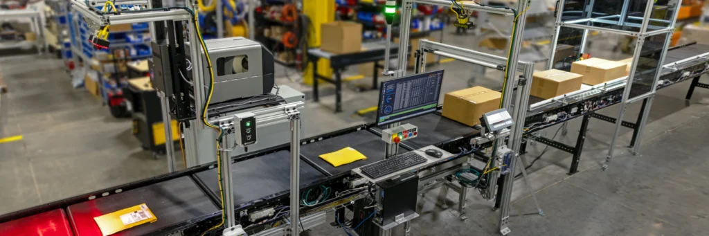 The Sprinter print and apply labeling system in action